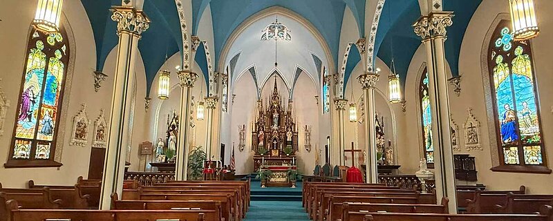 Church scene from the isle.